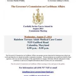 The Governor's Commission on Caribbean Affairs August Commission Meeting